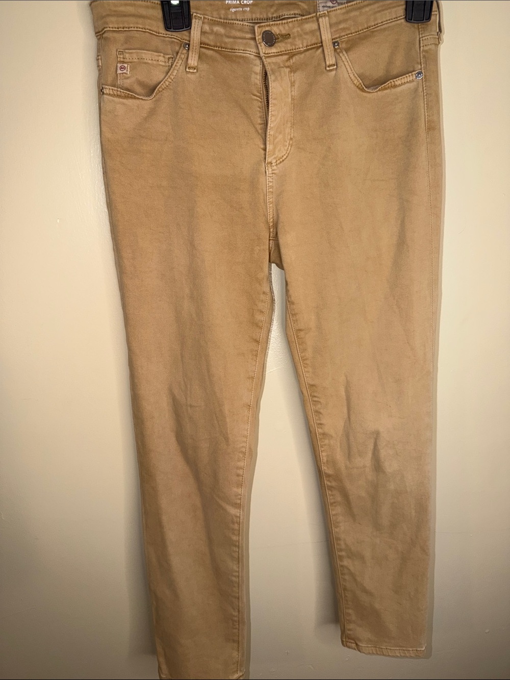 AG Adriano Goldschmied Straight-Leg Jeans in Tan